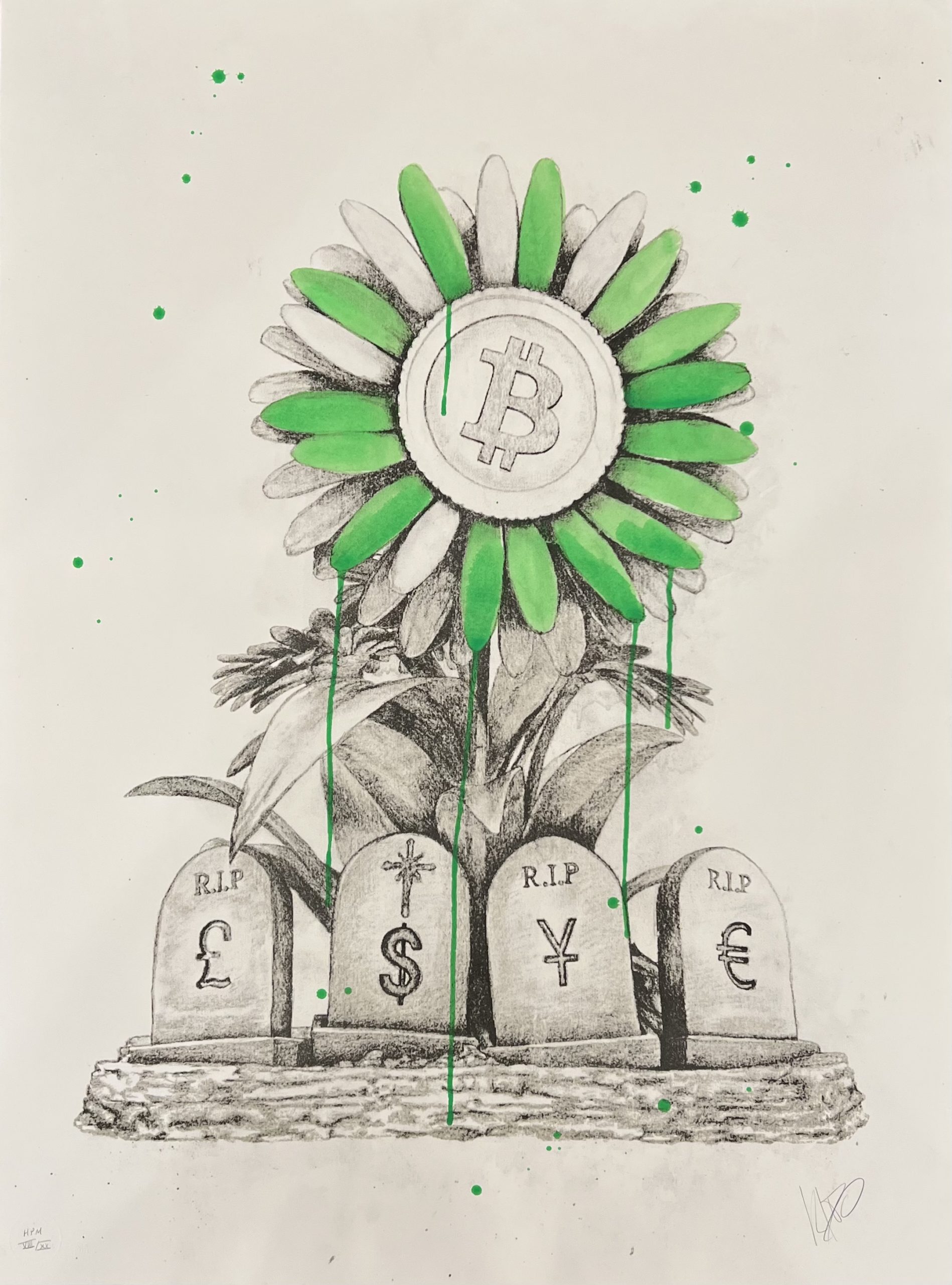 Bitcoin print made by Ludo